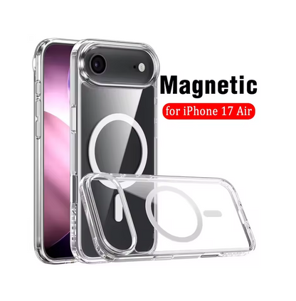 UTIA Ultimake Shockproof Clear Case for iPhone 17 Air with Magnetic Ring