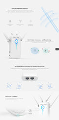 WAVLINK AC1200 Dual Gigabit Ethernet Ports Wi-Fi Range Extender (WL-WN579G3) - SuperSaverAU - view 3