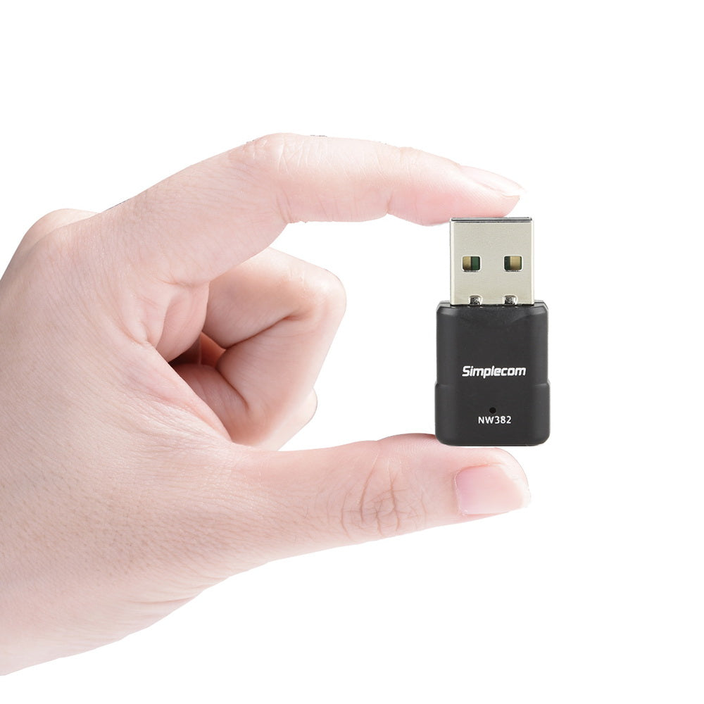 Simplecom NW382 Mini Wireless N USB WiFi Adapter 300Mbps