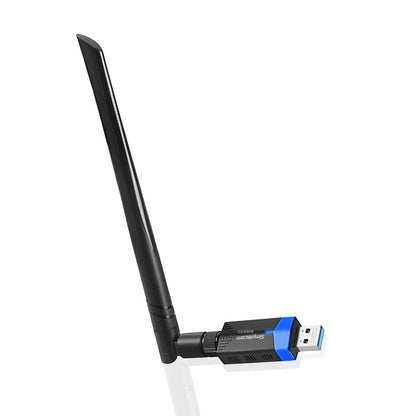 Simplecom NW632 Dual Band AC1200 Wi-Fi 5 and Bluetooth 5.0 USB 3.0 Adapter with 5dBi Antenna
