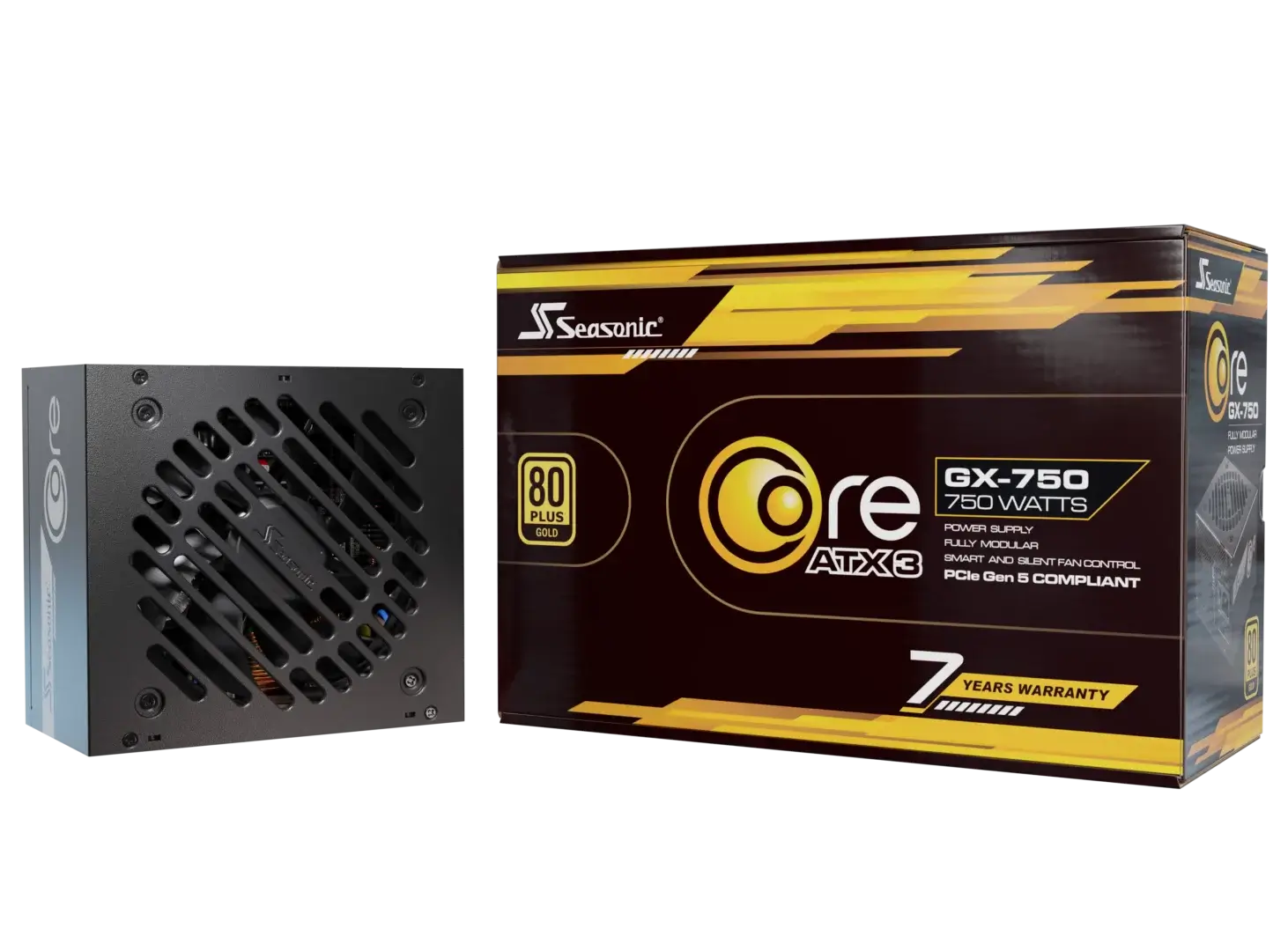 Seasonic Core GX-750 ATX3 80 Plus Gold Full Modular 750W PSU (SRP-CGX751-A5A32SF) - SuperSaverAU - view 6