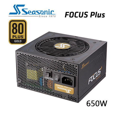 SEASONIC 650W FOCUS PLUS Gold Power Supply - Fully Modular, Compact Design - SuperSaverAU - view 1