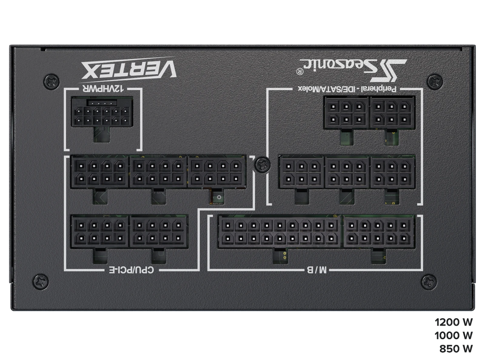 Seasonic VERTEX 850W 80 PLUS Platinum Fully Modular PSU, 135mm Fan, Hybrid Control - SuperSaverAU - view 4