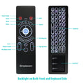 Simplecom RT250 Rechargeable 2.4GHz Wireless Air Mouse Keyboard with Touchpad & Backlight - SuperSaverAU - view 3