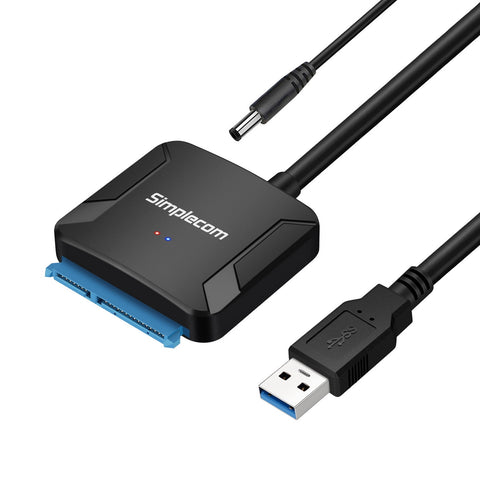 Simplecom SA236 USB 3.0 to SATA Adapter Cable Converter with Power Supply for 2.5" & 3.5" HDD SSD - SuperSaverAU - view 1