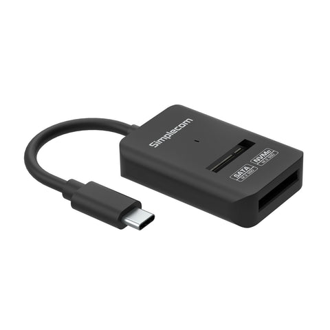 Simplecom SA506 NVMe / SATA Dual Protocol M.2 SSD to USB-C Adapter Converter USB 3.2 Gen 2 10Gbps - SuperSaverAU - view 1