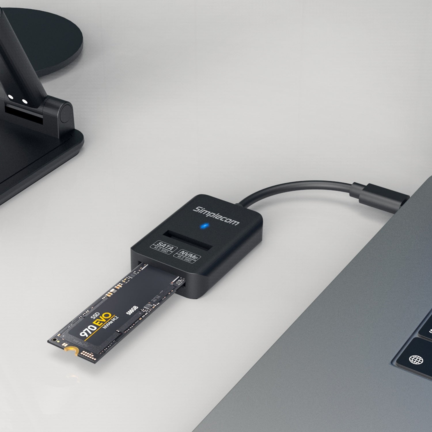 Simplecom SA506 NVMe / SATA Dual Protocol M.2 SSD to USB-C Adapter Converter USB 3.2 Gen 2 10Gbps - SuperSaverAU - view 6