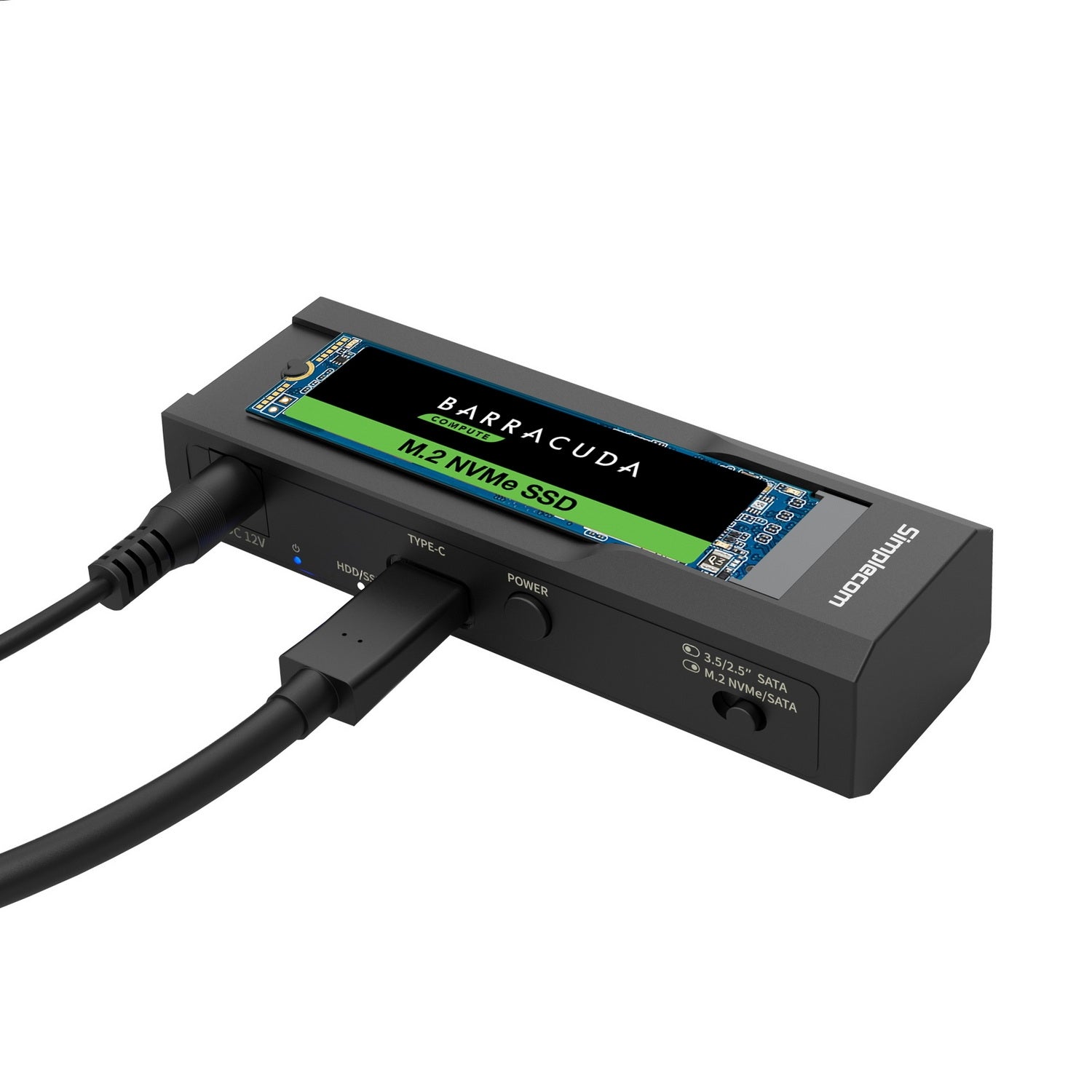 Simplecom USB to M.2 & SATA 2-IN-1 Adapter for 2.5"/3.5" HDD & NVMe SSD 10Gbps - SuperSaverAU - view 7