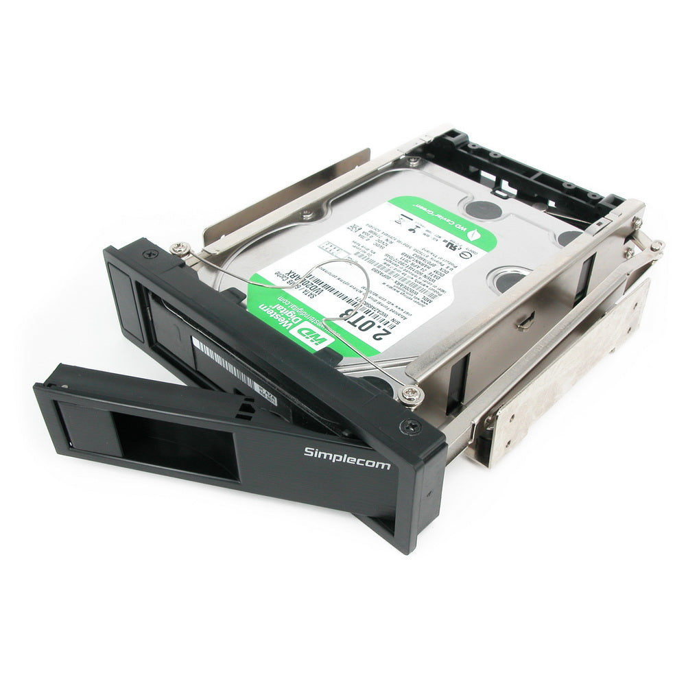 Simplecom SC314 Internal 5.25" Bay Mobile Rack 3.5" SATA HDD Backplane Enclosure - SuperSaverAU - view 3