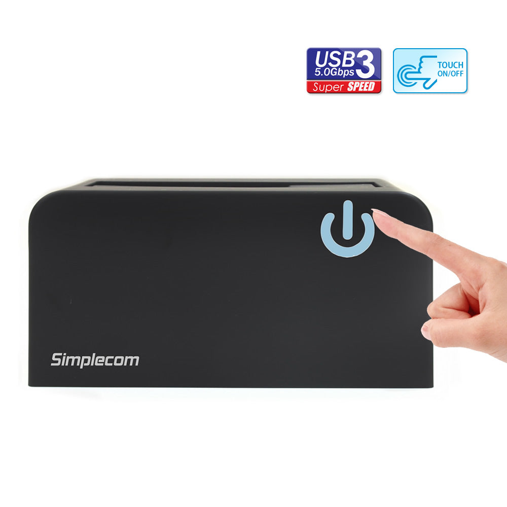 Simplecom SD326 USB 3.0 to SATA Hard Drive Docking Station for 3.5" and 2.5" HDD SSD - SuperSaverAU - view 2