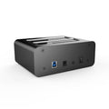 Simplecom SD352 USB 3.0 to Dual SATA Aluminium Docking Station with 3-Port Hub and 1 Port 2.1A USB Charger - SuperSaverAU - view 3