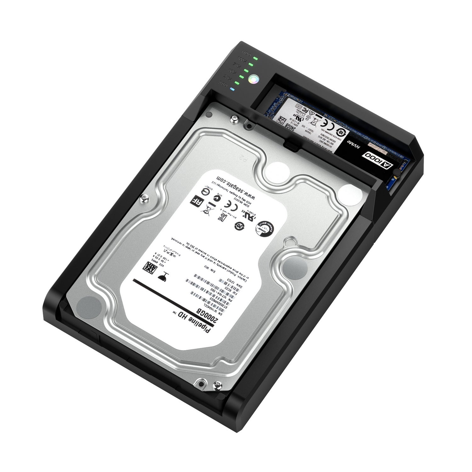 Simplecom SD570 NVMe M.2 + SATA HDD and SSD Dual Bay Docking Station USB 3.2 Gen 2 10Gbps Offline Clone - SuperSaverAU - view 5