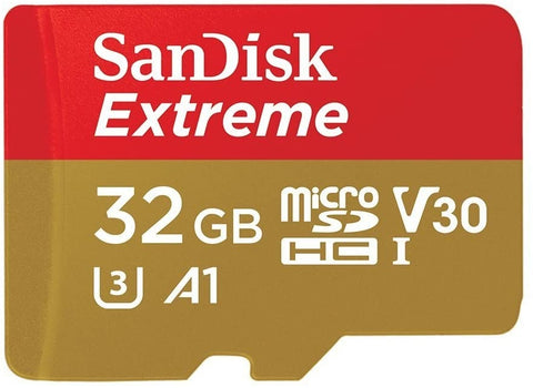 SANDISK SDSQXAF-032G-GN6MN 32GB MICRO SDHC EXTREME A1 V30, UHS-I/ U3, 100MB/s ,NO  SD ADAPTER - SuperSaverAU - view 1