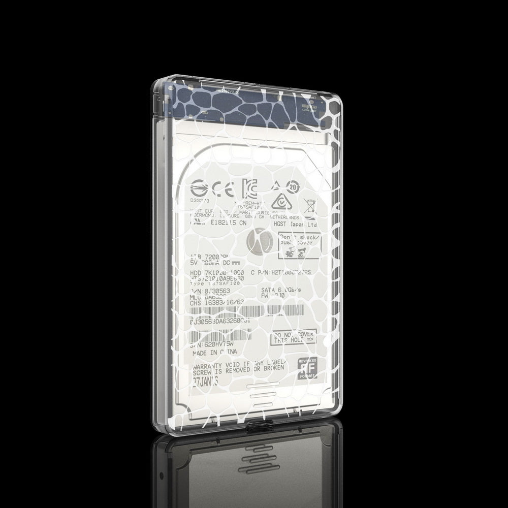 Simplecom SE101 Compact Tool-Free 2.5'' SATA to USB 3.0 HDD/SSD Enclosure Transparent Clear - SuperSaverAU - view 3