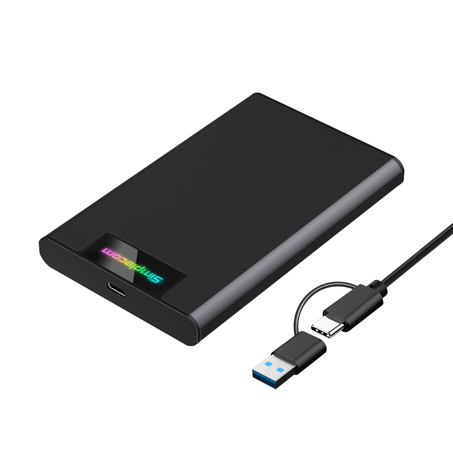 Simplecom SE239 USB-C 2.5 Inch SATA HDD SSD Enclosure with RGB Lights