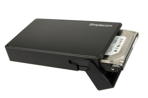 Simplecom SE325 Tool Free 3.5" SATA HDD to USB 3.0 Hard Drive Enclosure Black - SuperSaverAU - view 2