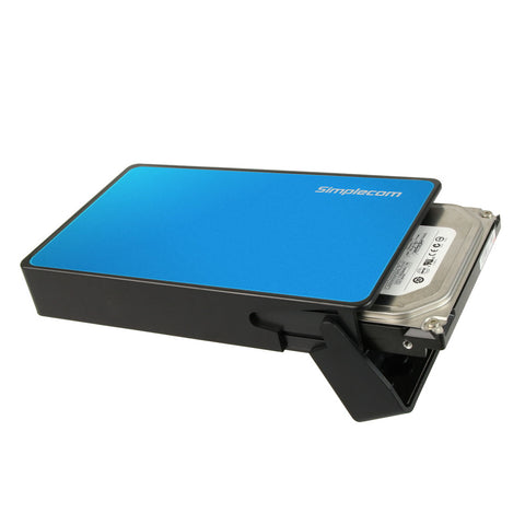 Simplecom SE325 Tool Free 3.5" SATA HDD to USB 3.0 Hard Drive Enclosure Blue - SuperSaverAU - view 2