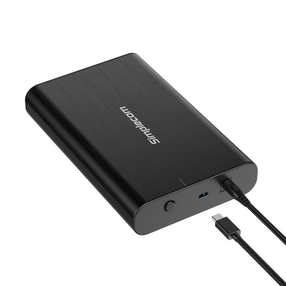 Simplecom SE331 Aluminium 3.5'' SATA to USB-C External Hard Drive Enclosure USB 3.2 Gen1 5Gbps - SuperSaverAU - view 2