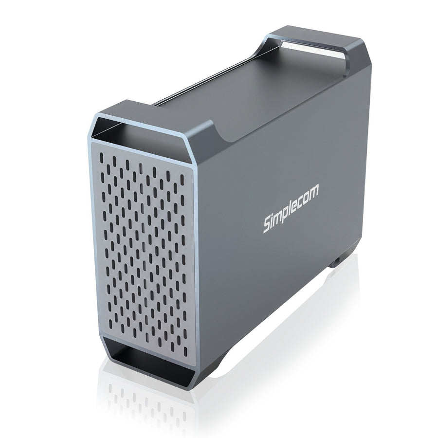 Simplecom SE482 SuperSpeed USB Dual Bay 3.5" SATA Hard Drive RAID Enclosure USB-C RAID 0/1, JBOD - SuperSaverAU - view 1