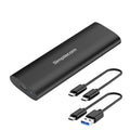 Simplecom SE516 NVMe / SATA Dual Protocol M.2 SSD Tool-Free USB-C Enclosure USB 3.2 Gen 2 10Gbps - SuperSaverAU - view 1