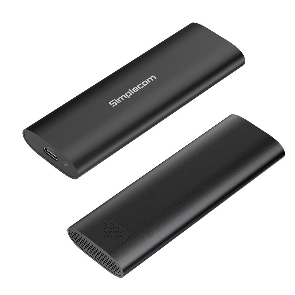 Simplecom SE516 NVMe / SATA Dual Protocol M.2 SSD Tool-Free USB-C Enclosure USB 3.2 Gen 2 10Gbps - SuperSaverAU - view 2
