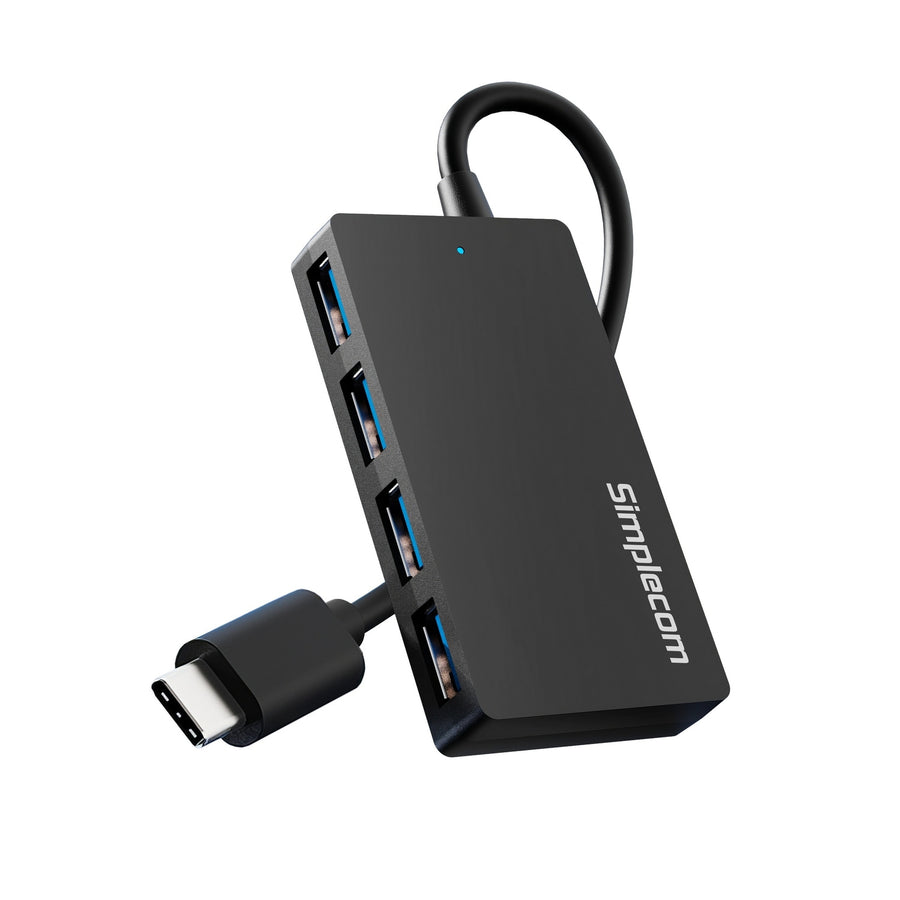 Simplecom USB-C to 4-Port USB-A Hub, USB 3.2 Gen 1, 5Gbps, Plug and Play - SuperSaverAU - view 1