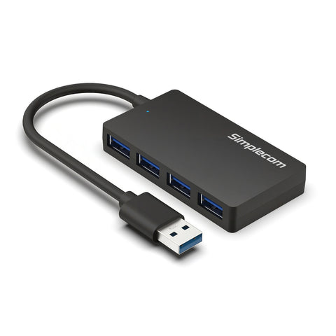 Simplecom 4-Port USB 3.0 Hub, SuperSpeed 5Gbps, Compact & Portable Design - SuperSaverAU - view 1