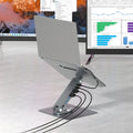 Simplecom CHT660 Adjustable Aluminium Laptop Stand with 6-Port USB-C Docking Station Dual 4K HDMI Display - SuperSaverAU - view 6