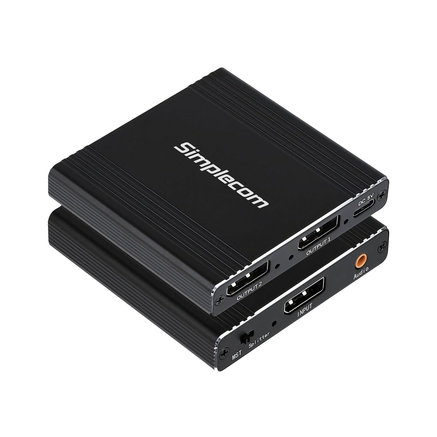 Simplecom CM214 DisplayPort Splitter 1 IN 2 OUT MST Hub for Dual Extended Screens 4K DP 1.4