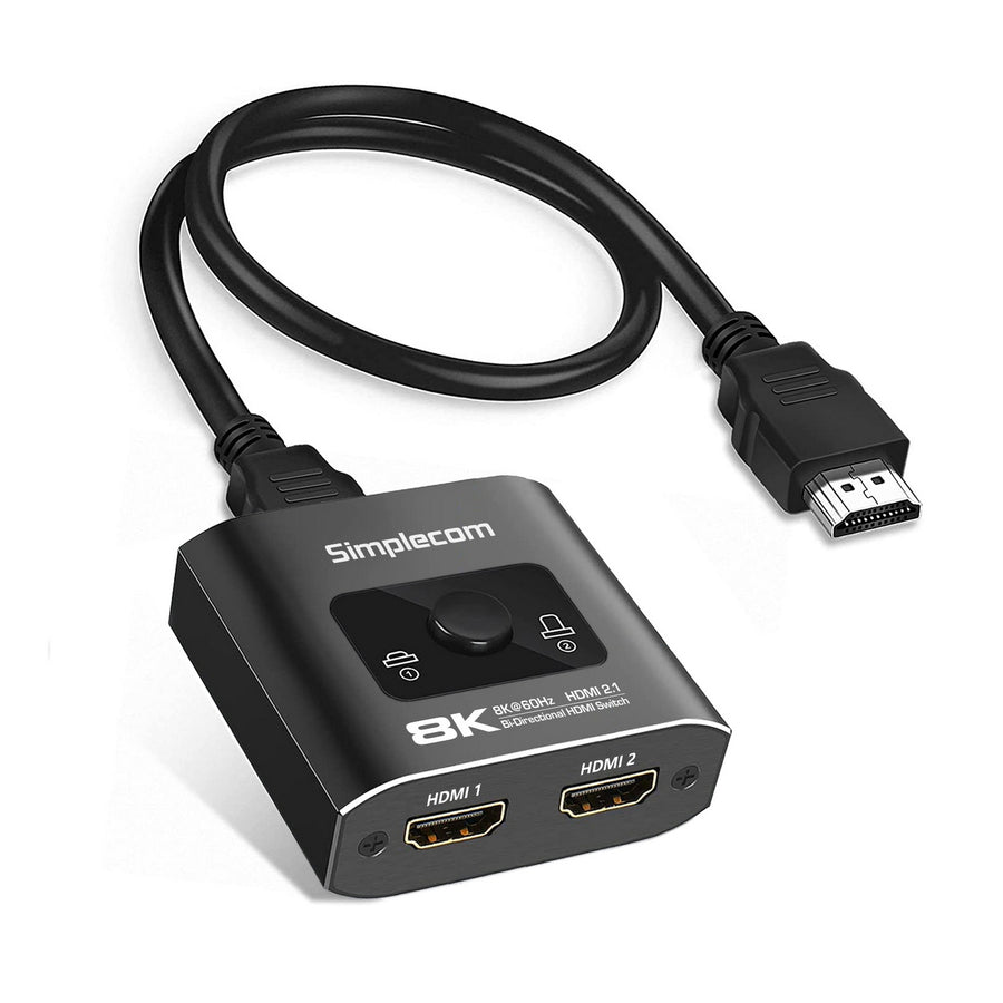 Simplecom CM302v2 Bi-Directional 2 Way HDMI 2.1 Switch Selector 8K@60Hz - SuperSaverAU - view 1