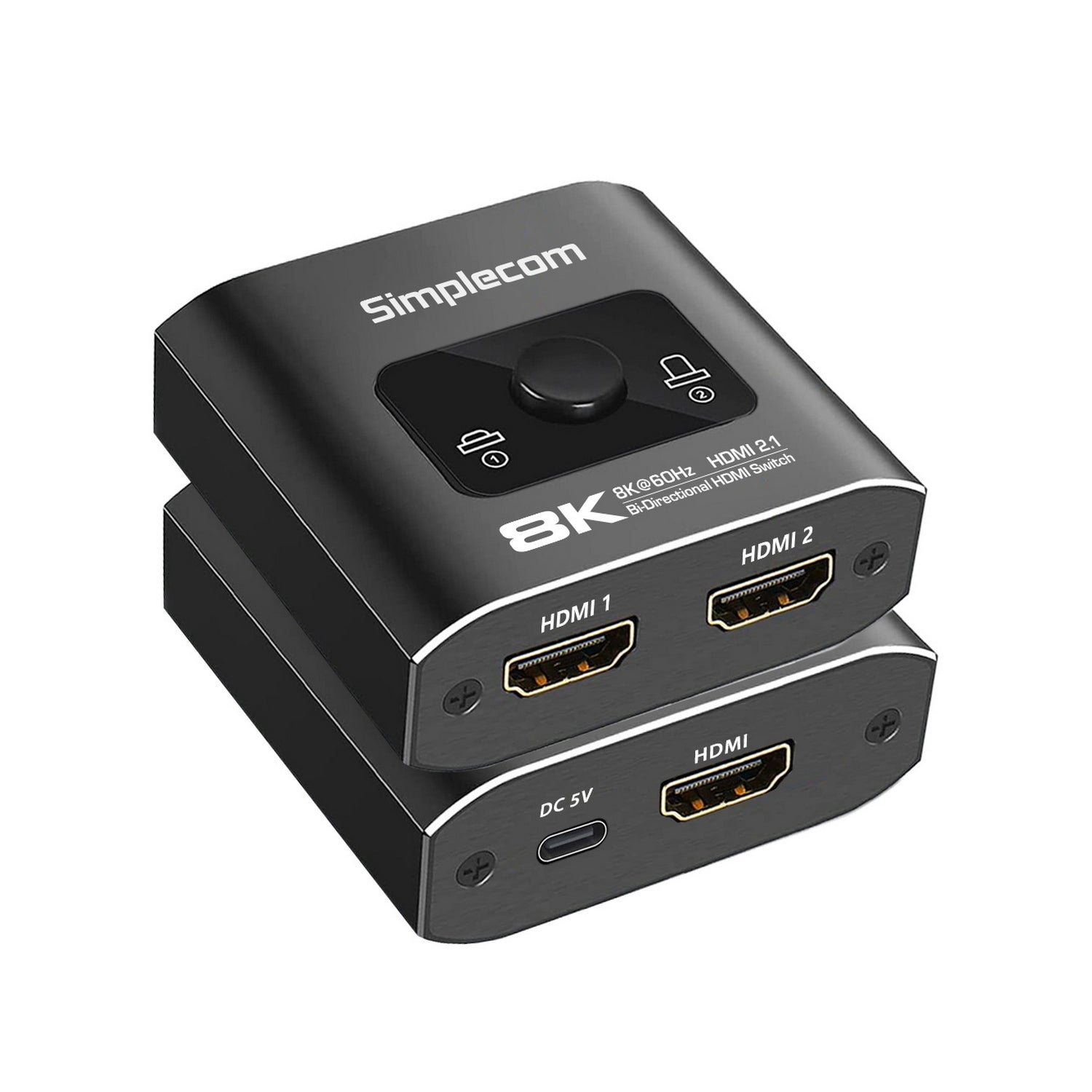 Simplecom CM302v2 Bi-Directional 2 Way HDMI 2.1 Switch Selector 8K@60Hz - SuperSaverAU - view 3