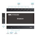 Simplecom CM317 7-Port HDMI 2.0 Switch with Remote 7 IN 1 OUT Splitter HDCP 2.2 4K@60Hz - SuperSaverAU - view 3