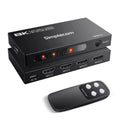 Simplecom CM324v2 4-Port HDMI 2.1 Switch with Remote 4 IN 1 OUT Splitter HDCP 2.3 8K@60Hz - SuperSaverAU - view 1