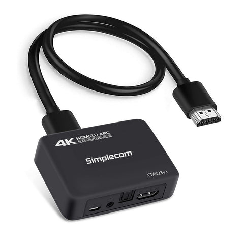 Simplecom CM423v3 HDMI 2.0 Audio Extractor Optical SPDIF + 3.5mm Stereo with ARC 4K@60Hz - SuperSaverAU - view 1