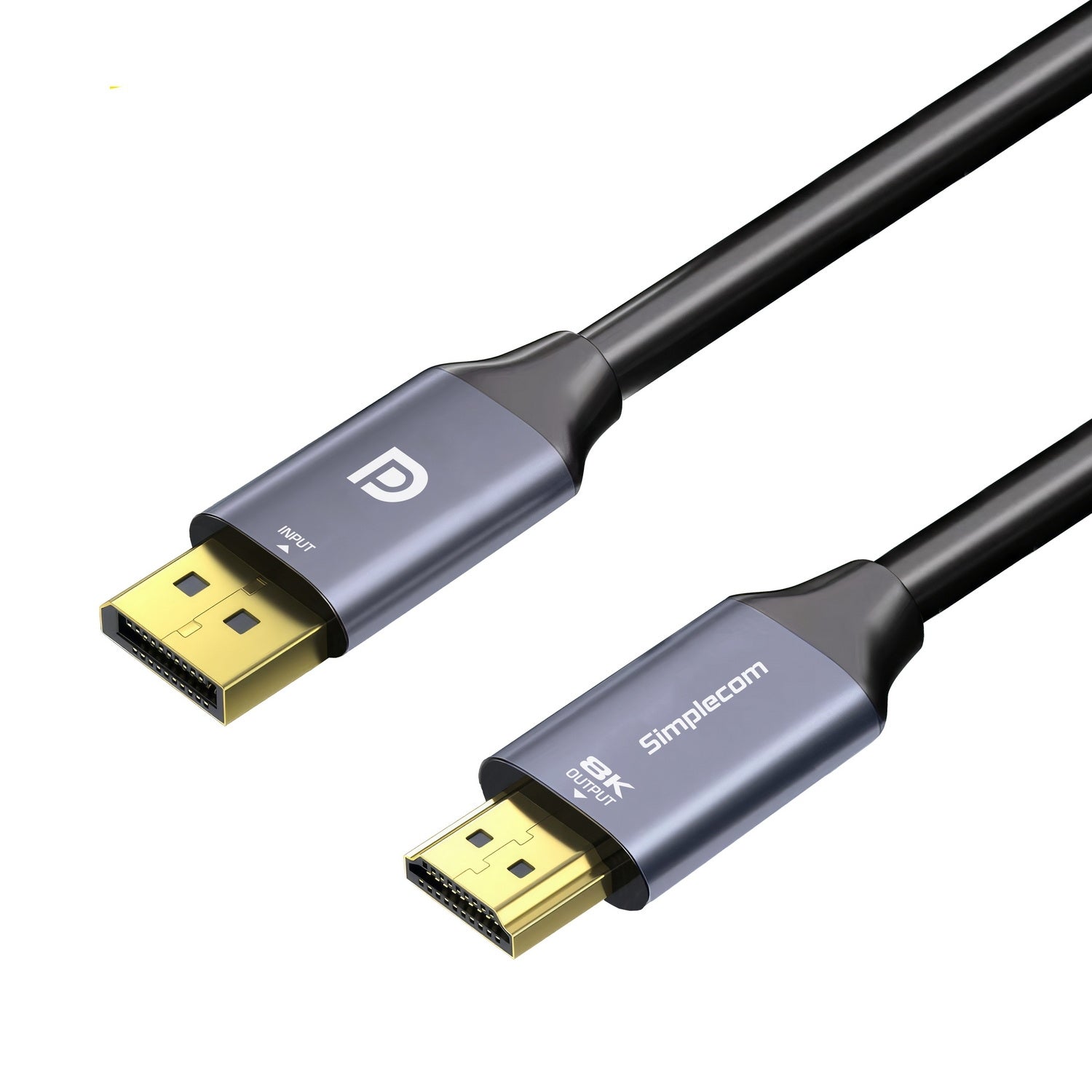 Simplecom Active DisplayPort to HDMI Cable 1.8M 8K@60Hz HDR Support - SuperSaverAU - view 1