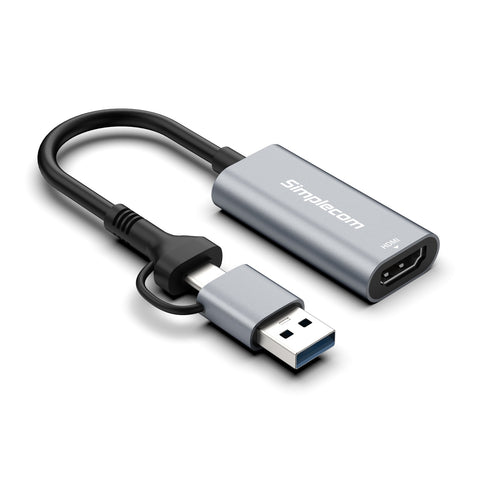 Simplecom DA306C USB 3.0 and USB-C to HDMI Video Card Adapter Full HD 1080p - SuperSaverAU - view 1