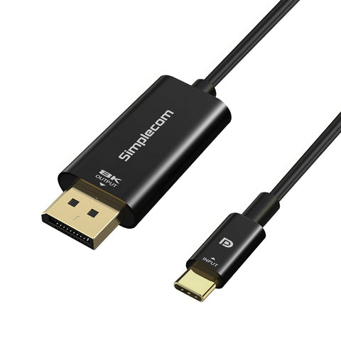 Simplecom DA323 USB-C to DisplayPort Cable DP1.4 8K@60Hz 2M - SuperSaverAU - view 1