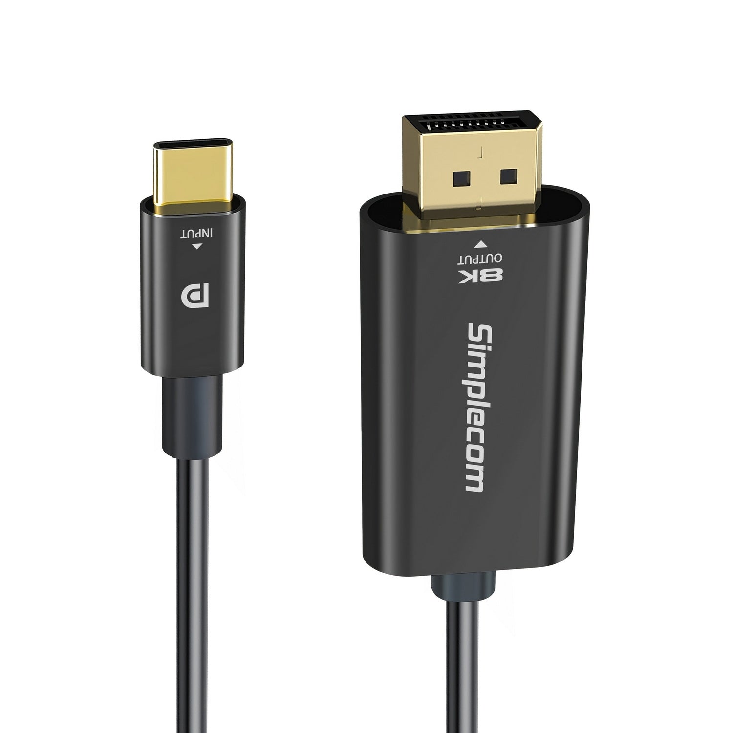 Simplecom DA323 USB-C to DisplayPort Cable DP1.4 8K@60Hz 2M - SuperSaverAU - view 2