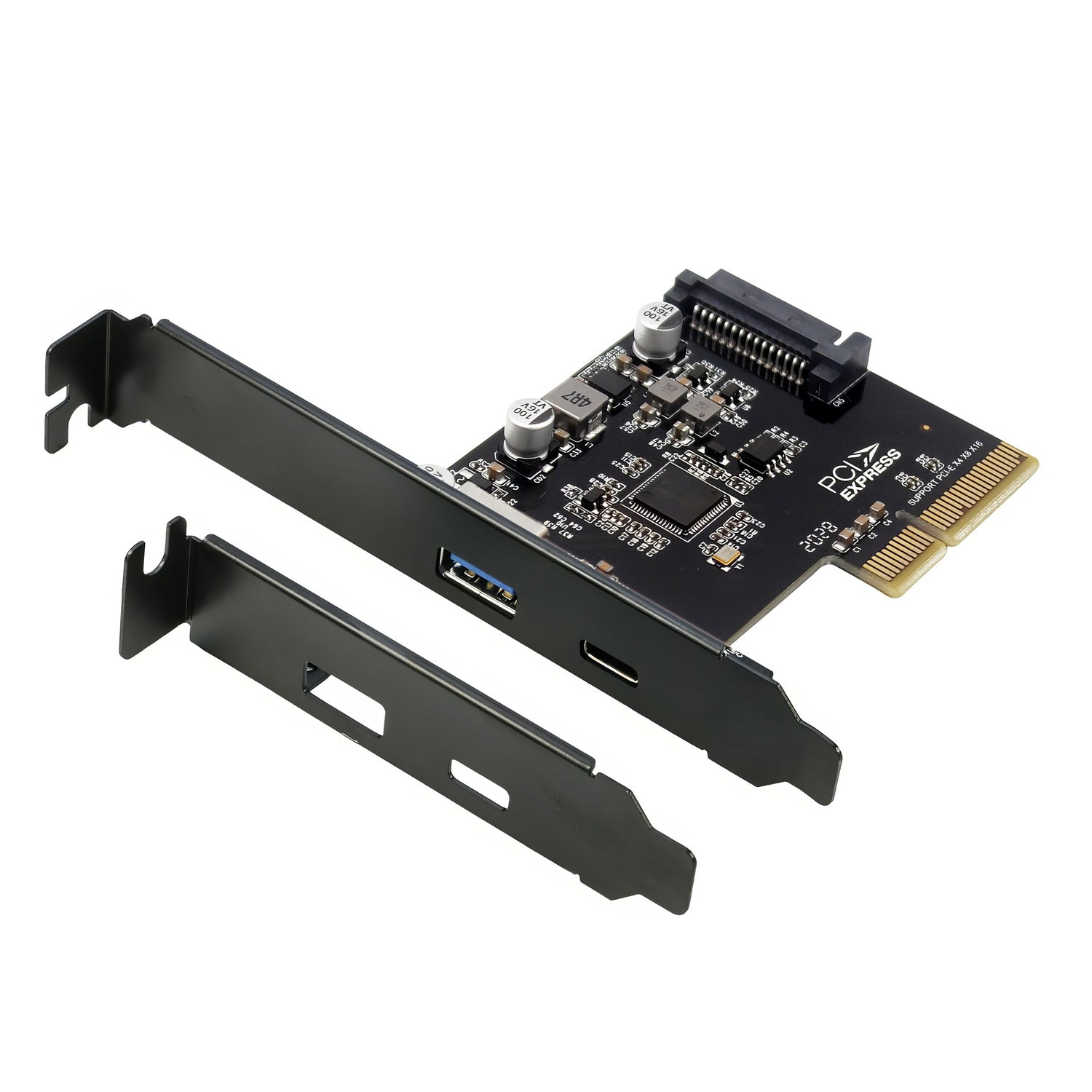 Simplecom EC312v2 PCIe x4 to 2-Port USB 3.2 Gen II 10Gbps USB-C and USB-A Expansion Card - SuperSaverAU - view 1