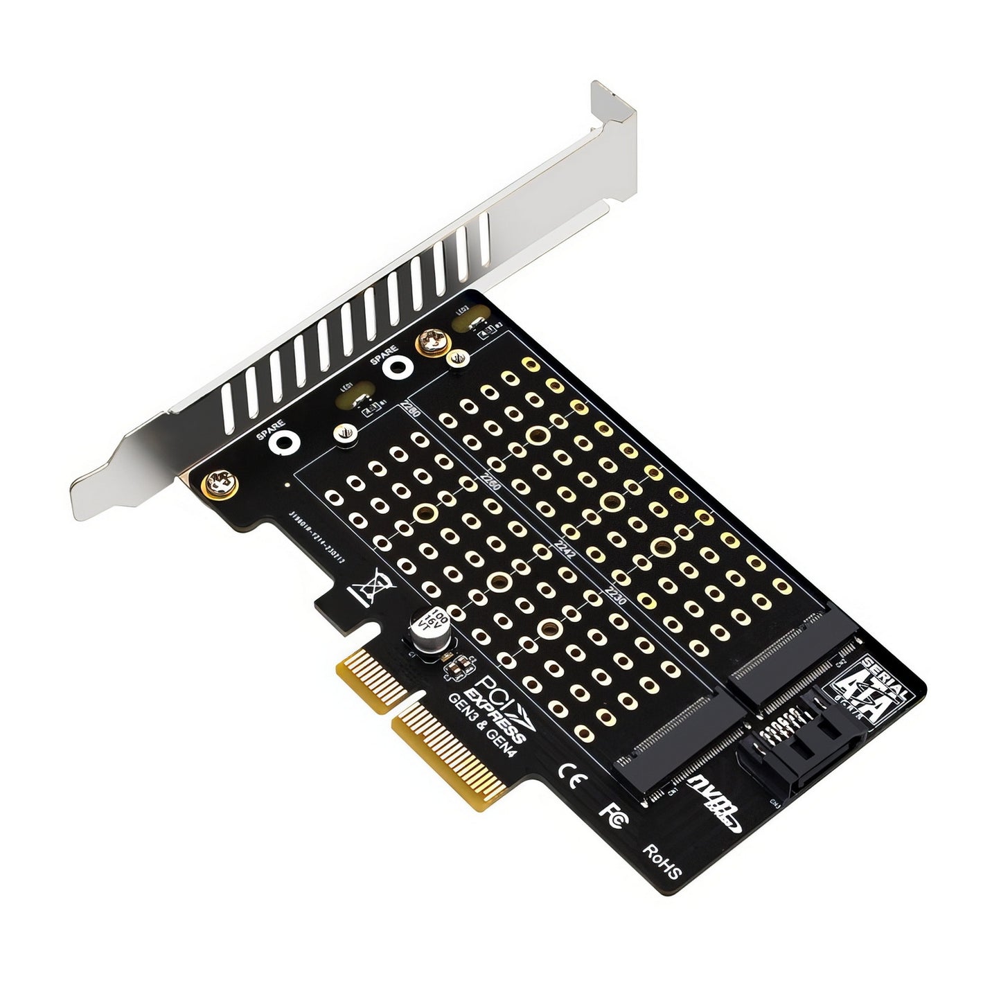 Simplecom EC412v2 NVMe and SATA M.2 SSD to PCIe x4 Expansion Card