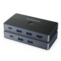 Simplecom KM320 2-Way SuperSpeed USB Switch 4-Port Hub with USB-C USB 3.0 5Gbps - SuperSaverAU - view 3