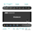 Simplecom Dual HDMI KVM Switch for 2 Computers, 4-Port USB Hub, 4K@60Hz - SuperSaverAU - view 4