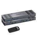 Simplecom KM490 HDMI and DisplayPort Dual Monitor KVM Switch for 2 Computers with 4-Port USB 3.0 Hub 5Gbps 8K@60Hz - SuperSaverAU - view 1