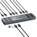 Simplecom KM490 HDMI and DisplayPort Dual Monitor KVM Switch for 2 Computers with 4-Port USB 3.0 Hub 5Gbps 8K@60Hz - SuperSaverAU - view 2