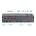 Simplecom KM490 HDMI and DisplayPort Dual Monitor KVM Switch for 2 Computers with 4-Port USB 3.0 Hub 5Gbps 8K@60Hz - SuperSaverAU - view 3
