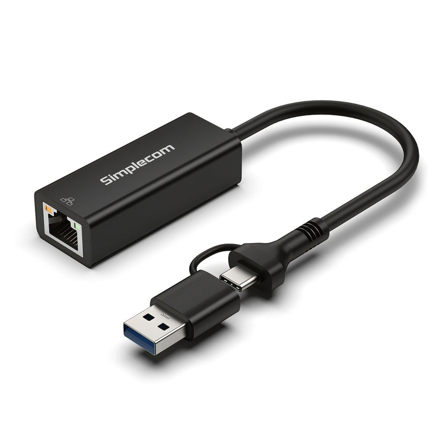 Simplecom NU315C SuperSpeed USB-C and USB-A to Gigabit Ethernet Adapter - SuperSaverAU - view 1