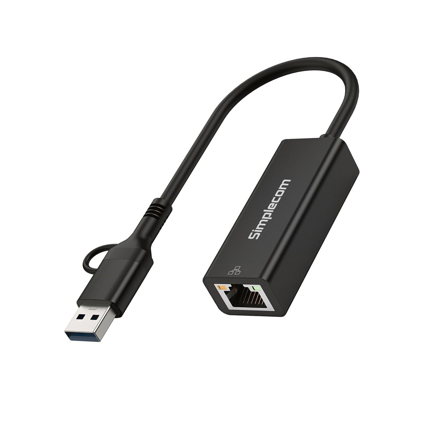 Simplecom NU315C SuperSpeed USB-C and USB-A to Gigabit Ethernet Adapter - SuperSaverAU - view 2