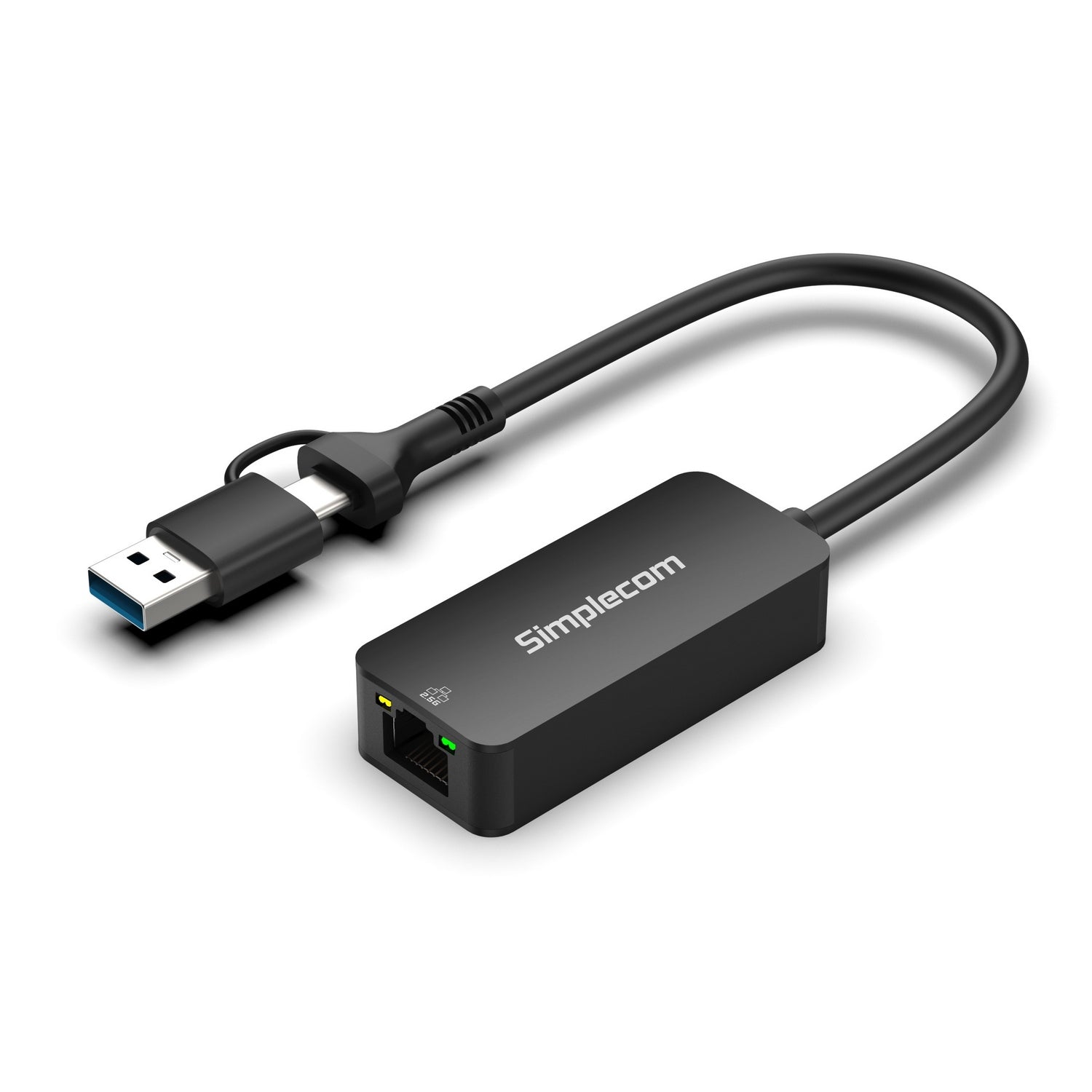 Simplecom NU405C SuperSpeed USB-C and USB-A to 2.5G Ethernet Network Adapter 2.5Gbps LAN - SuperSaverAU - view 1