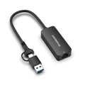Simplecom NU405C SuperSpeed USB-C and USB-A to 2.5G Ethernet Network Adapter 2.5Gbps LAN - SuperSaverAU - view 2
