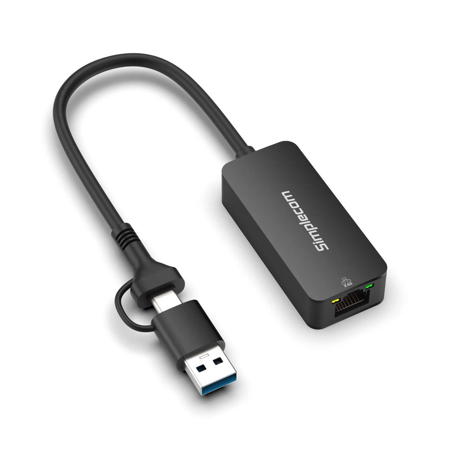 Simplecom NU405C SuperSpeed USB-C and USB-A to 2.5G Ethernet Network Adapter 2.5Gbps LAN - SuperSaverAU - view 2